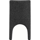 Meridian Gramercy Black Linen Textured Fabric Dining Chair IMAGE 2