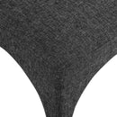  Color_Black -- Gramercy Black Linen Textured Fabric Upholstered Dining Chair IMAGE 7