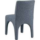  Color_Blue -- Gramercy Blue Linen Textured Fabric Upholstered Dining Chair IMAGE 6