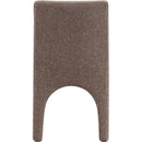 Meridian Gramercy Brown Linen Textured Fabric Dining Chair IMAGE 2