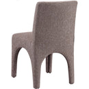  Color_Brown -- Gramercy Brown Linen Textured Fabric Upholstered Dining Chair IMAGE 6