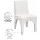  Color_Cream -- Gramercy Cream Linen Textured Fabric Upholstered Dining Chair IMAGE 10
