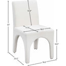  Color_Cream -- Gramercy Cream Linen Textured Fabric Upholstered Dining Chair IMAGE 11