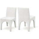 Color_Cream -- Gramercy Cream Linen Textured Fabric Upholstered Dining Chair IMAGE 1