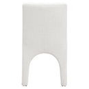  Color_Cream -- Gramercy Cream Linen Textured Fabric Upholstered Dining Chair IMAGE 2