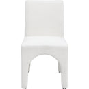  Color_Cream -- Gramercy Cream Linen Textured Fabric Upholstered Dining Chair IMAGE 3
