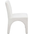  Color_Cream -- Gramercy Cream Linen Textured Fabric Upholstered Dining Chair IMAGE 5
