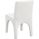  Color_Cream -- Gramercy Cream Linen Textured Fabric Upholstered Dining Chair IMAGE 6
