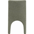 Meridian Gramercy Green Linen Textured Fabric Dining Chair IMAGE 2
