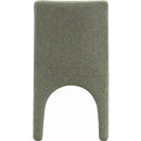  Color_Green -- Gramercy Green Linen Textured Fabric Upholstered Dining Chair IMAGE 2