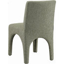  Color_Green -- Gramercy Green Linen Textured Fabric Upholstered Dining Chair IMAGE 6