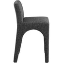  Color_Black -- Gramercy Black Linen Textured Fabric Upholstered Counter Stool IMAGE 5