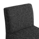  Color_Black -- Gramercy Black Linen Textured Fabric Upholstered Counter Stool IMAGE 7