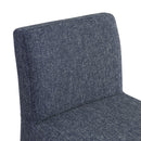  Color_Blue -- Gramercy Blue Linen Textured Fabric Upholstered Counter Stool IMAGE 7