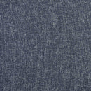 Meridian Gramercy Blue Linen Textured Fabric Stool IMAGE 8