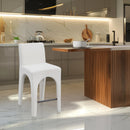  Color_Cream -- Gramercy Cream Linen Textured Fabric Upholstered Counter Stool IMAGE 2