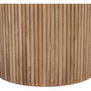  Meridian Oakhill 47" Natural Marble Top And Mango Wood Base Dining Table IMAGE 4