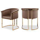  Color_Brown -- Tierra Brown Velvet Upholstered Dining Chair IMAGE 1