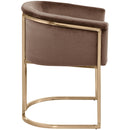  Color_Brown -- Tierra Brown Velvet Upholstered Dining Chair IMAGE 6