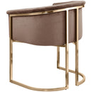  Color_Brown -- Tierra Brown Velvet Upholstered Dining Chair IMAGE 7