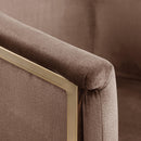  Color_Brown -- Tierra Brown Velvet Upholstered Dining Chair IMAGE 8
