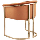  Color_Cognac -- Tierra Cognac Velvet Upholstered Dining Chair IMAGE 7