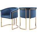  Color_Navy -- Tierra Navy Velvet Upholstered Dining Chair IMAGE 10