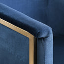  Color_Navy -- Tierra Navy Velvet Upholstered Dining Chair IMAGE 8