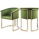  Color_Olive -- Tierra Olive Velvet Upholstered Dining Chair IMAGE 10