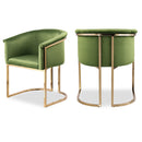 Meridian Tierra Olive Velvet Dining Chair IMAGE 1