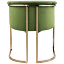  Color_Olive -- Tierra Olive Velvet Upholstered Dining Chair IMAGE 3
