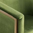  Color_Olive -- Tierra Olive Velvet Upholstered Dining Chair IMAGE 8