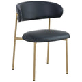 Meridian Lupita Black Vegan Leather Dining Chair IMAGE 1