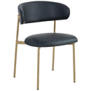 Meridian Lupita Black Vegan Leather Dining Chair IMAGE 1