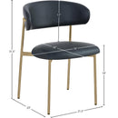  Color_Black/ Gold -- Meridian Lupita Dining Chair IMAGE 8