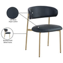  Color_Black/ Gold -- Meridian Lupita Dining Chair IMAGE 9
