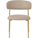 Meridian Lupita Taupe Vegan Leather Dining Chair IMAGE 5