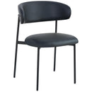 Meridian Lupita Black Vegan Leather Dining Chair IMAGE 1