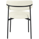 Meridian Lupita Cream Vegan Leather Dining Chair IMAGE 3