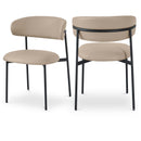 Meridian Lupita Taupe Vegan Leather Dining Chair IMAGE 1