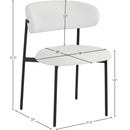  Color_White -- Lupita Off-White Vegan Leather Upholstered Dining Chair IMAGE 10