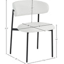 Meridian Lupita White Vegan Leather Dining Chair IMAGE 10