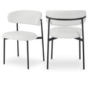  Color_White -- Lupita Off-White Vegan Leather Upholstered Dining Chair IMAGE 1
