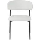  Color_White -- Lupita Off-White Vegan Leather Upholstered Dining Chair IMAGE 5