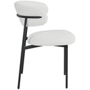  Color_White -- Lupita Off-White Vegan Leather Upholstered Dining Chair IMAGE 6