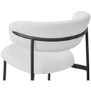  Color_White -- Lupita Off-White Vegan Leather Upholstered Dining Chair IMAGE 8
