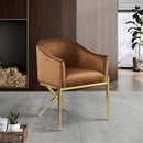  Color_Saddle -- Xavier Saddle Velvet Upholstered Dining Chair IMAGE 8