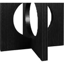  Color_Black -- Meridian Round Rivas Dining Table with Pedestal Base IMAGE 4