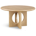  Color_Natural -- Rivas 54" Natural Wood And Veneer Dining Table IMAGE 1