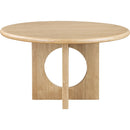  Color_Natural -- Rivas 54" Natural Wood And Veneer Dining Table IMAGE 3